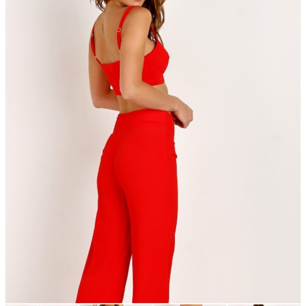 Flynn skye high rise wide leg pants size medium